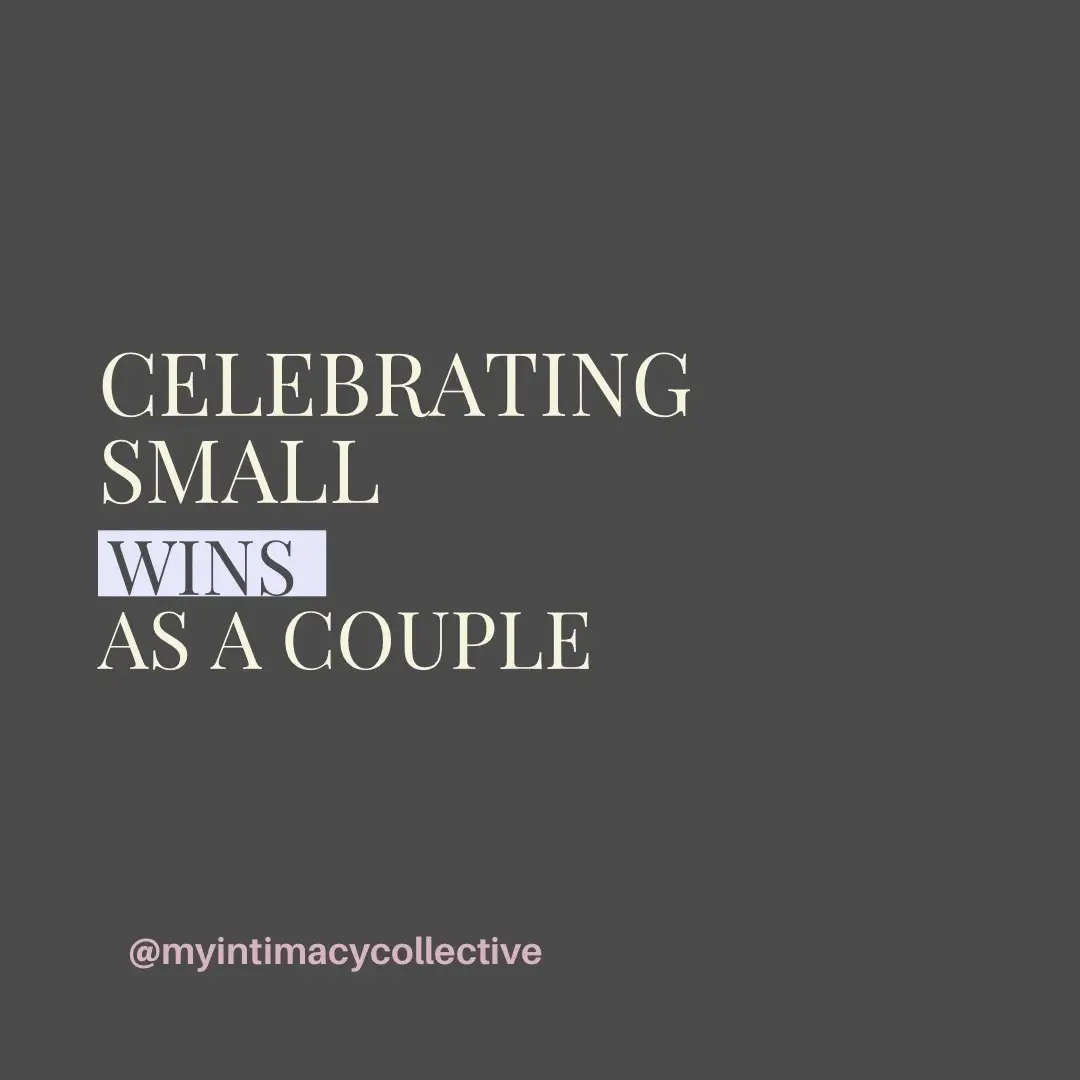 Cheers to the little victories that bring us closer together! Every small win is a step towards our dreams, and I'm grateful to celebrate each one with you. What win are you celebrating? #SmallWins #CoupleGoals #myintimacycollective #RelationshipGoals #realtalk #RelationshipGrowth 