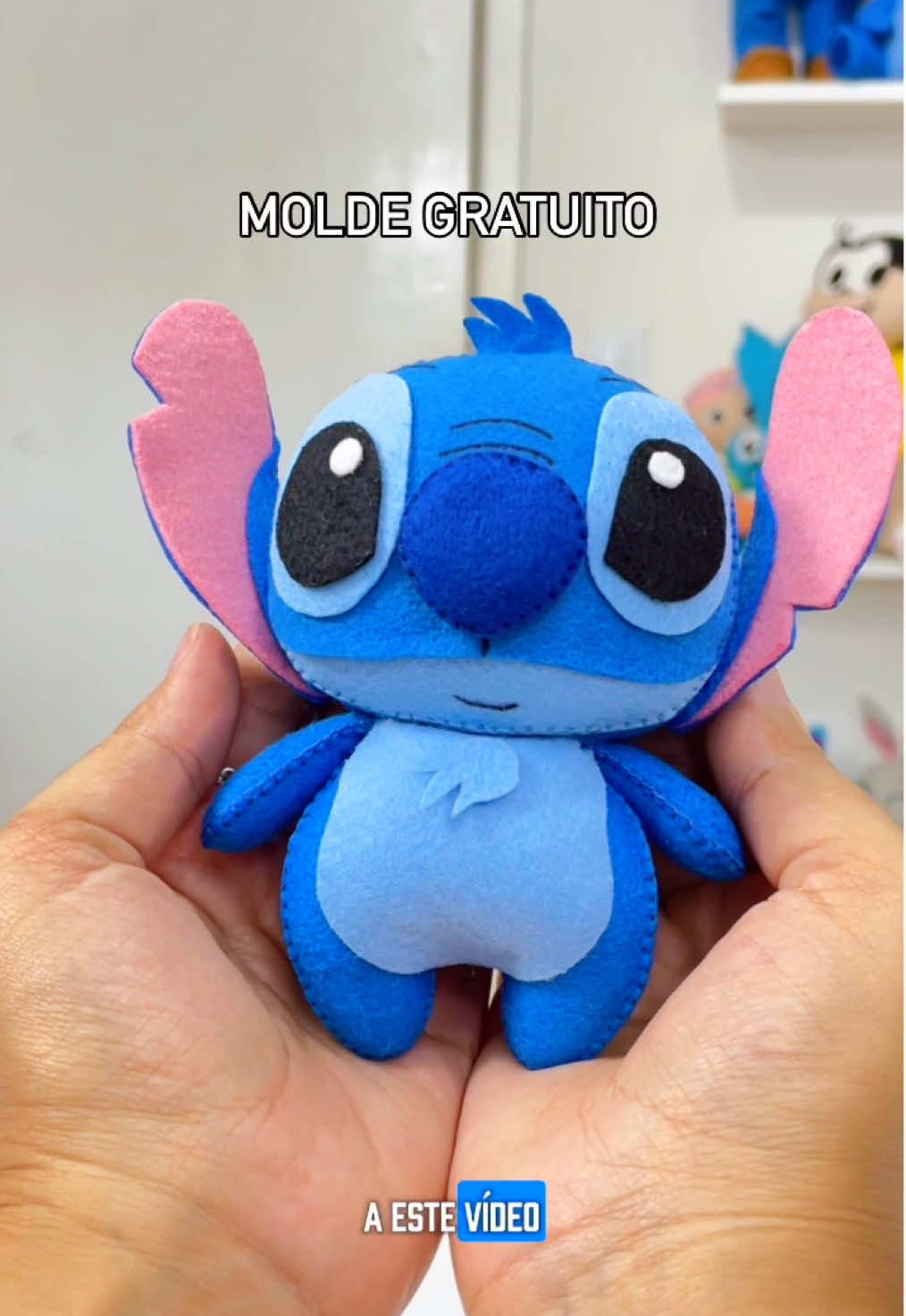Mini Stitch fofinho🥰 #stitch #disney #artesanato 