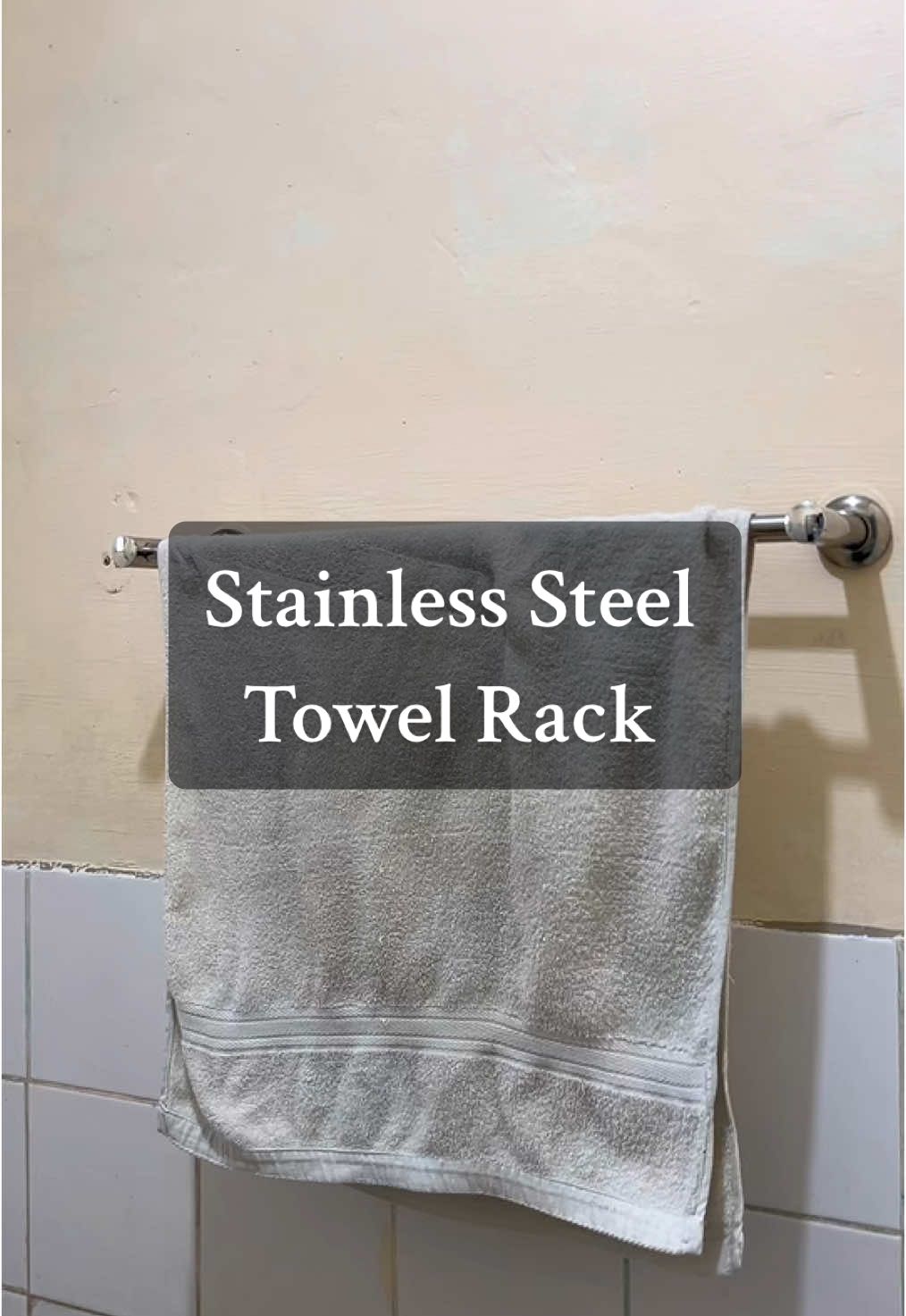 Isa ‘to talagang towel rack ang co-completo sa bathroom hotel inspired mo! 😍 #wallmountedrack #wallrack #mountedwallrack #towelrack #rack 