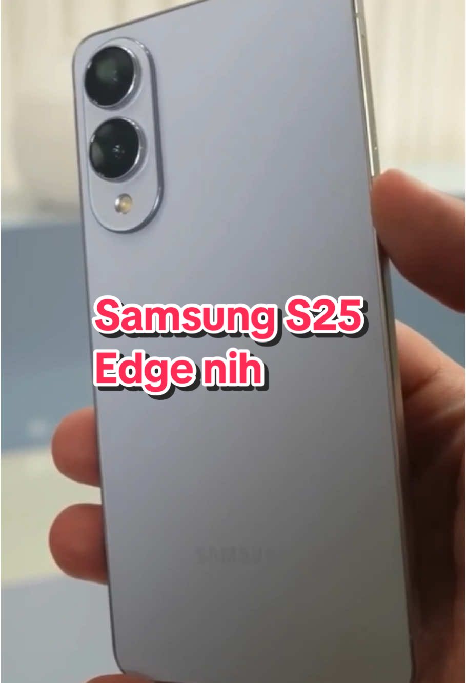 Minimalis banget nih Hp #samsungs25edge 