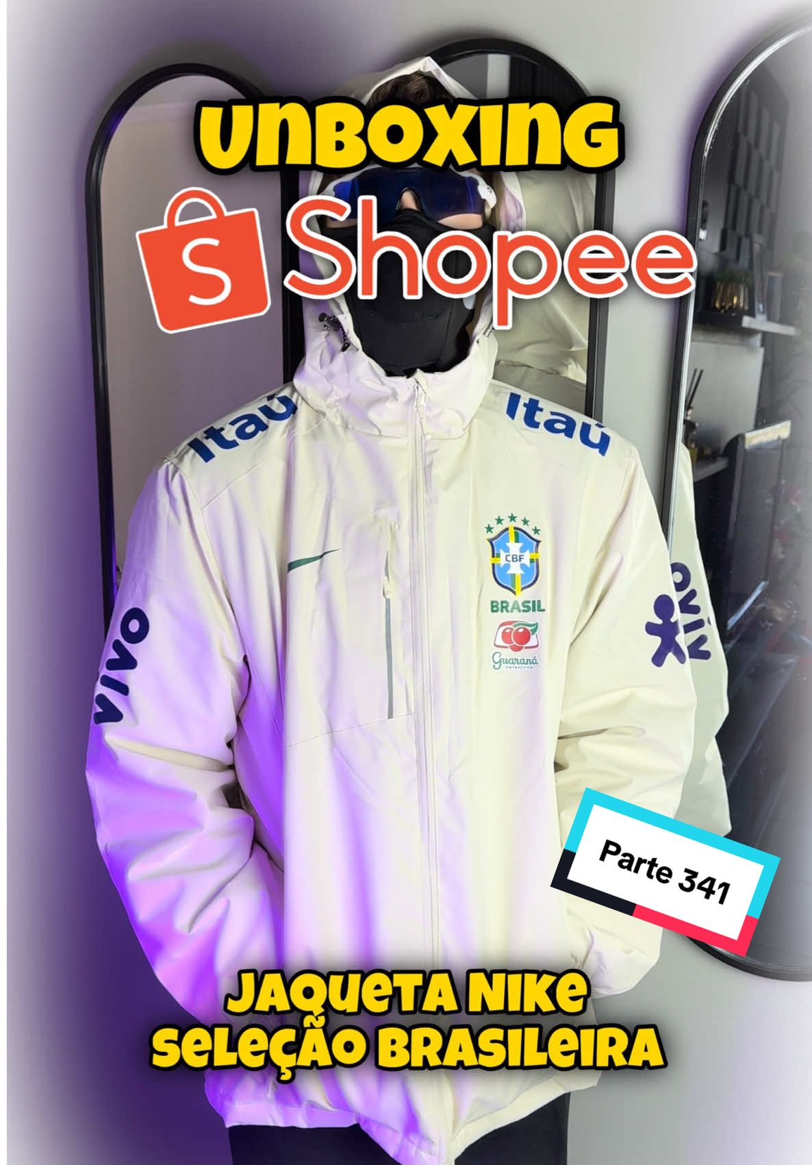 Coisa linda 🤩 Cupom: YSC2PPPPP #shopee #jaqueta #selecaobrasileira 