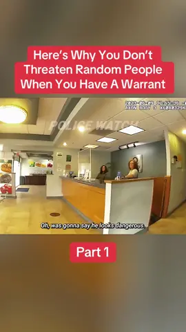 Here’s Why You Don’t Threaten Random People When You Have A Warrant  Part 1 #cops #copsoftiktok #police #policeofficer #bodycam #crime #truecrime #truestory #foryou #fyp