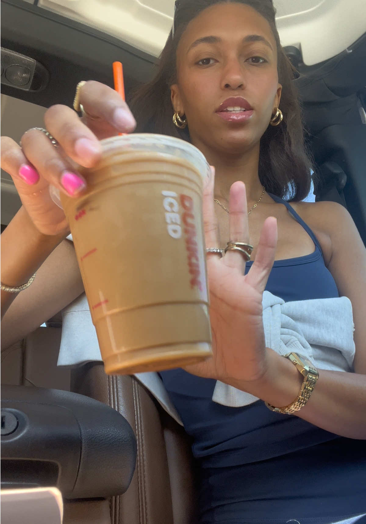 it’s sooo good 🤤 ignore the nail polish lol #dunkin #dunkindrinks #dunkinorder #icedcoffee #icedlatte @Dunkin' 