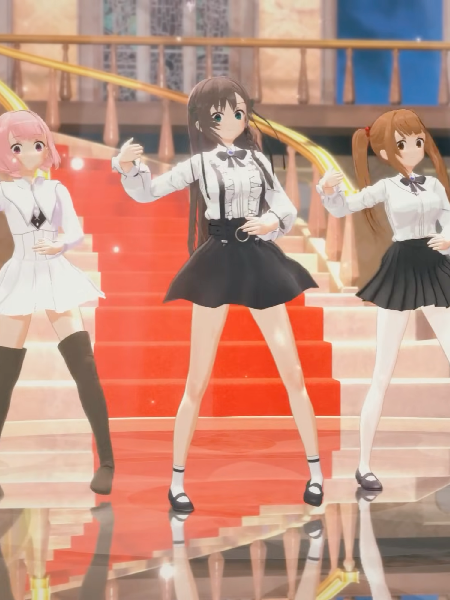 【MMD ギルドの受付嬢ですが、残業は嫌なのでボスをソロ討伐しようと思います】アリナ ライラ ルルリ　明日の私に幸あれ サインはB高橋李依 アイドル(TVサイズ版)高橋李依cover#render #girumasu #dance #anime