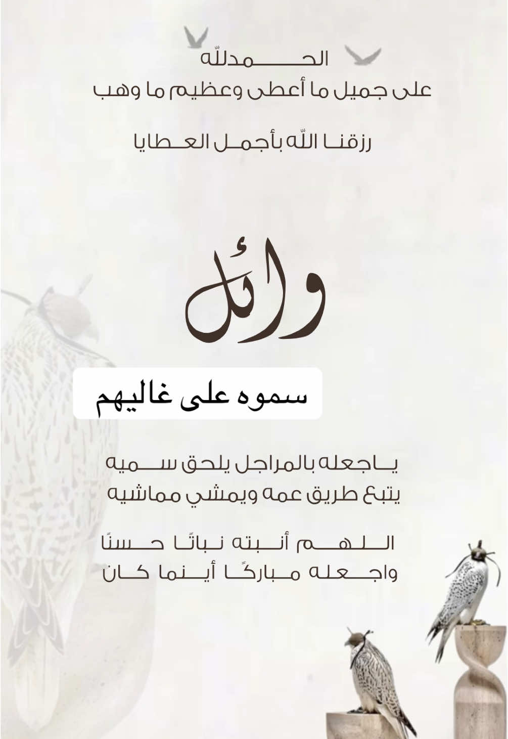 #سمي_عمه #مولود #بشاره #بشاره_مولود #مولود_جديد #مواليد #بشاره_ولد_اخوي #ولد_اخوي #ولد_اختي #مولود_اخوي #مولود_اختي 