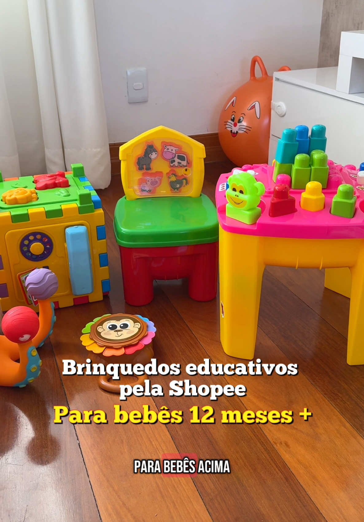 Links dos brinquedos na bio do meu perfil! 💖  🚨 NÃO AUTORIZO O USO DO MEU VÍDEO POR OUTROS PERFIS! #brinquedos #brinquedosbebe #12meses #1aninho #achadinhos #shopee #brinquedosshopee #desenvolvimentoinfantil #brinquedodidatico 