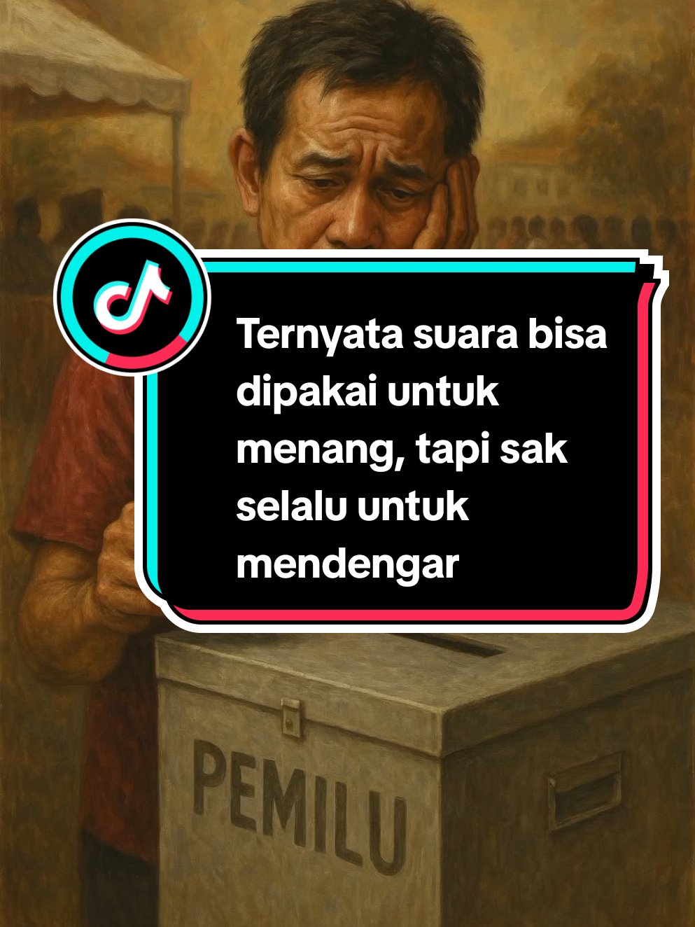 Ternyata suara bisa dipakai untuk menang, tapi sak selalu untuk mendengar #janji  #politik  #rakyatbersuara  #fyp 