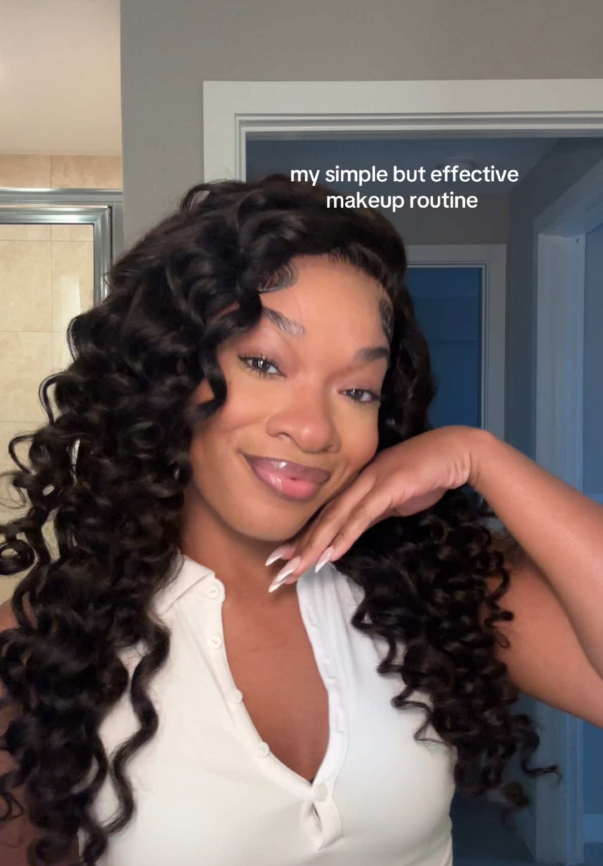 Effortless Everyday Makeup for Beginners 🥂 - - - this makeup routine works perfect for me ESPECIALLY on long shoot days🥰  brands used:  @Huda Beauty @Huda  @blkopalbeautytt  @Juvia’s Place  @wetnwildbeauty  @urban decay  @ONE SIZE BEAUTY  @YSL Beauty  @NYX Professional Makeup  @mcobeauty us @MCoBeauty  - - - - #dailymakeup, #simplemakeup, #makeuptutorial, #everydaymakeup, #grwm #MakeupRoutine #blackgirlmakeup 