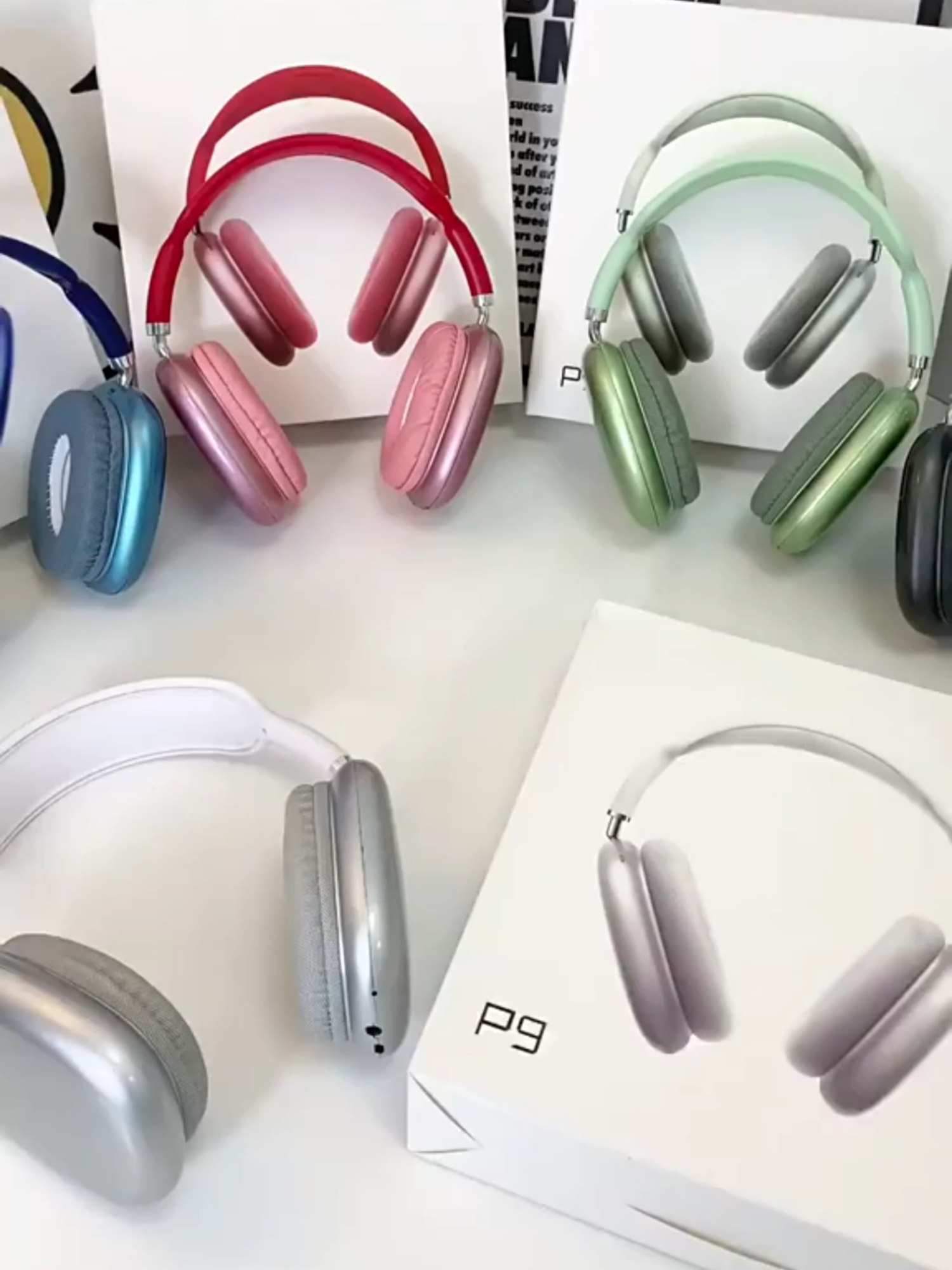 P9 Air Bluetooth Music Fone De Ouvido Estéreo Sem Fio Com Microfone HiFi max #FoneBluetooth #P9Air #SomPremium #TecnologiaSemFio #TikTokShop  #AchadinhoTikTokShop #achadinhosshopee