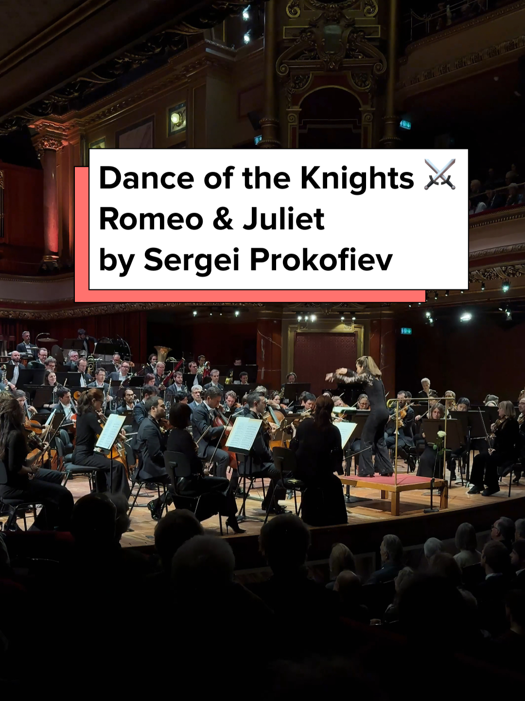 You might have heard this piece from the latest Tiktok trend!  🎵 No. 13, Dance of the Knights from Prokofiev's ballet Romeo & Juliet, inspired by Shakespear's play. Performed here by our orchestra under the direction of conductor Elim Chan.  #osr #orchestra #classicalmusic #prokofiev #ballet #romeoandjuliet #shakespear #danceoftheknights #elimchan #conductor #famousmusic #musictrend #unhinged #storytime #musicianlife #imbored