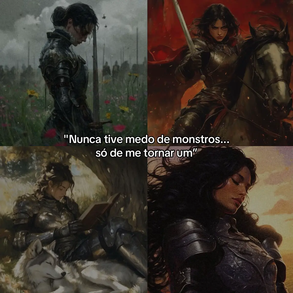 Vou fazer duas versao deles#fyp #frase #ship #fantasy #cavaleiro #dama #dragao #medieval #amor 