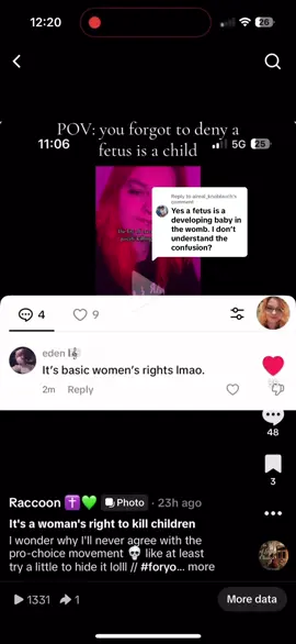 Replying to @aireal_knoblauch this was your original comment stating that a fetus is not a baby. Since you are just going to keep contradicting yourself, have a great day 💚
