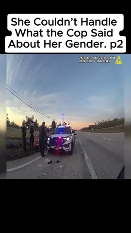 She Couldn’t Handle What the Cop Said About Her Gender #cam #fyp #usa #situation #criminal #cops #police #bodycam