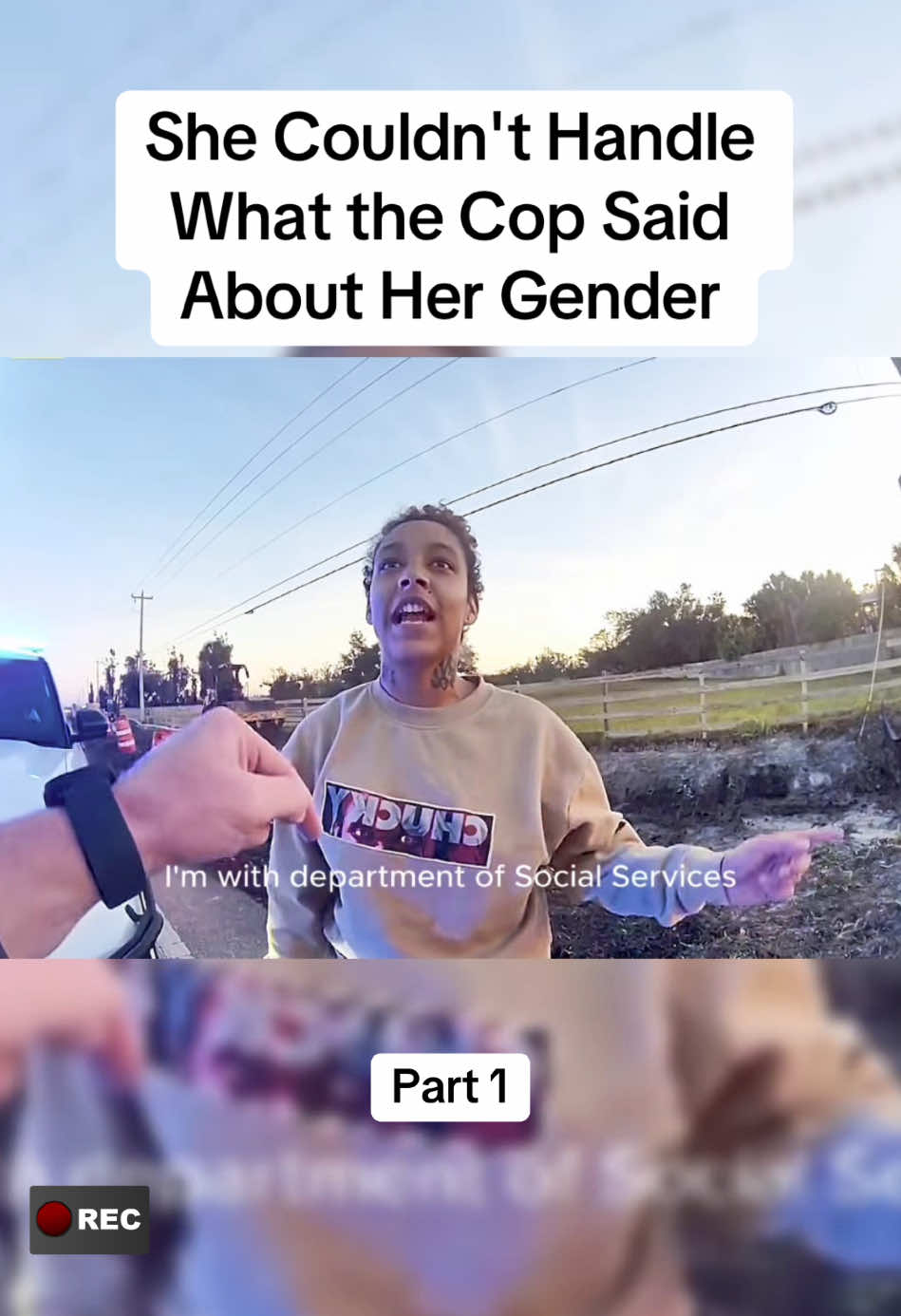 She Couldn't Handle What the Cop Said About Her Gender #cops #police #bodycam #foryoupage 