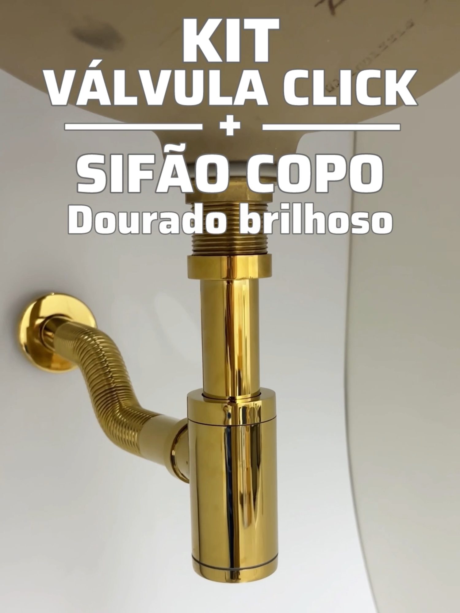 Válvula dourada + sifão dourado = a combinação que eleva qualquer banheiro ✨ Design sofisticado, acabamento uniforme e aquele toque de cuidado até nos mínimos detalhes 💛 Na Dona, o luxo começa na base! #decor #reformacasa #apartamento #foryoupage #gourmet #fyp #design #casa #interiores #decoração #dicas #donadecasa #compras #produtos #mercadolivre #shoppee #shopperswishlist #kit #acessorios
