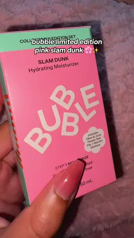 @Bubble Skincare limited edition pink slam dunk 🤩🌸✨💖💞✨ #bubble #bubbleskincare #skincare #limitededition #collectorsedition #newmakeup #newskincare #newrelease #ulta #sephora #bubbleambassador #moisturizer #fyp #prpackage #pink #pinkaesthetic #skincaremusthaves