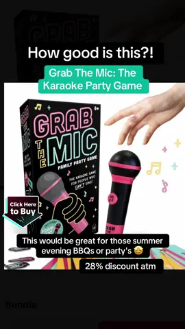 Party Game Idea? This would be great for summer evening / day BBQs. Watch as your friends/Family try to recall lyrics under pressure, resulting in hilarious renditions of popular songs. It's guaranteed to have everyone laughing and singing along!#partygame #karaoke #summersale #tiktokmademebuyit 
