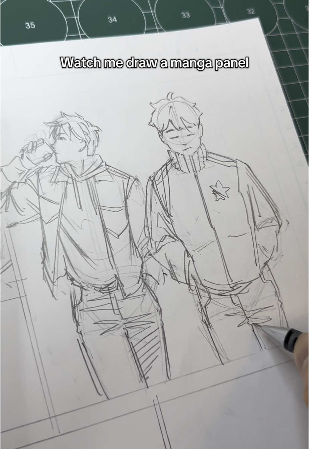 Do you want to see more of my sketching process? #drawing #mangaart #sketch #traditionalart #drawingideas #art 