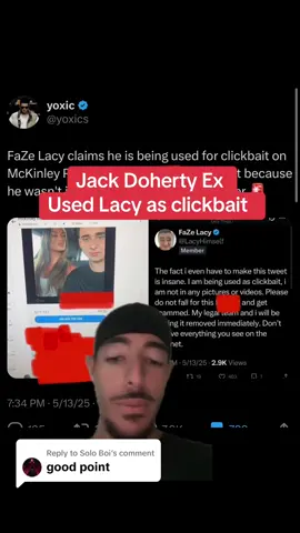 Replying to @Solo Boi Jack Doherty Ex Girlfriend McKinley  used Lacy #lacy #faze #streamer #jackdoherty #viral #foryou #fyp #greenscreen 