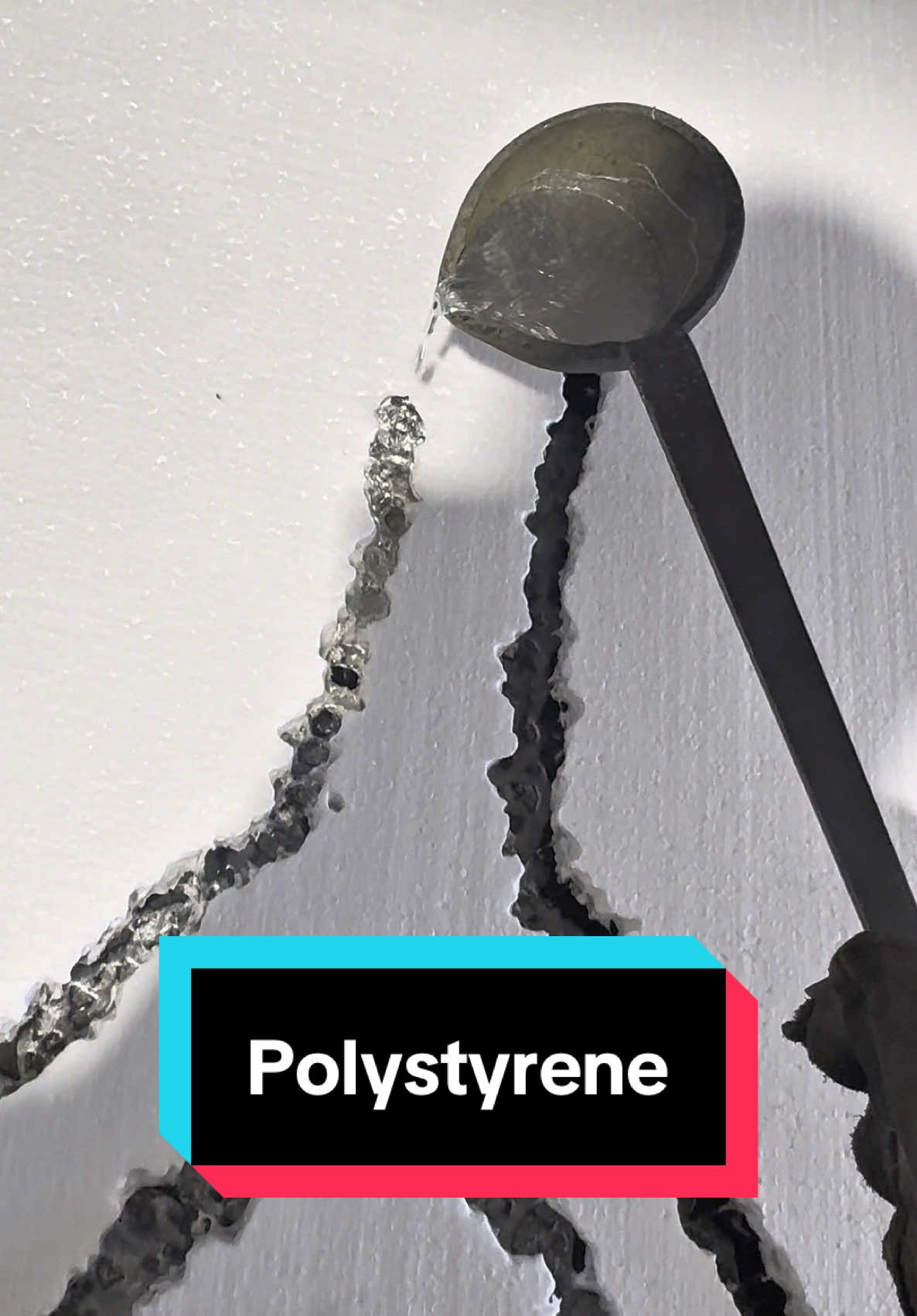 Polystyrene vs molten metal! #stickman #moltenmetal #satisfying