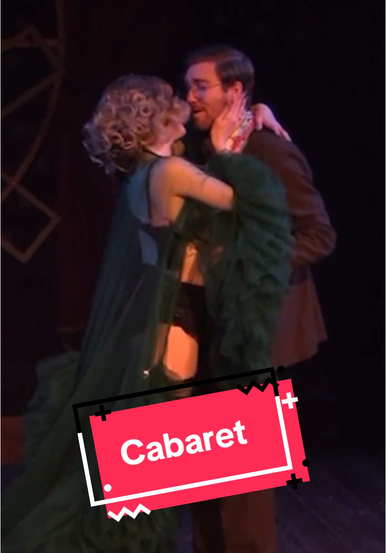 One of my favorite scenes to do with @Katie Marie Jones 🥰 Cliff & Sally could’ve had a better life! Maybe! Somewhere else! Sometime else! Not then.  @Majestic Rep Theatre Cabaret - 2025  #cabaret #cabaretmusical #sallybowles #emcee #cliffbradshaw #kitkatclub #broadway #majesticrep #vegas #localvegas 