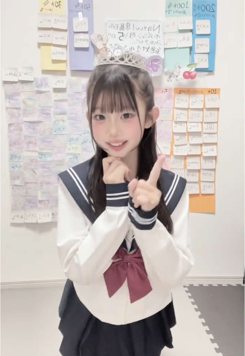 セーラー服×ティアラ最高でしょ？🎀👑 配信でこの服装したの🫶🏼 めっちゃビジュ良かった💖 このメドレーめっちゃ好き😘 #おすすめ #おすすめにのりたい #Natuul専属モデルになりたい #Natuul専属モデルオーディション#Natuul #ピュアフル #ピュアフル撮影会 #ピュアフル撮影会モデル #kce #kce大阪校 #キッズモデルになりたい 