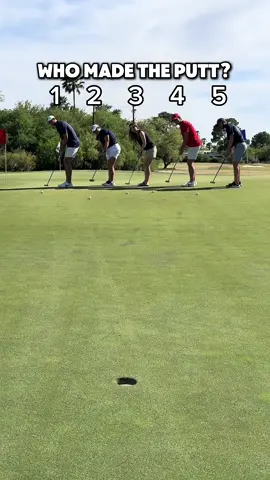Who made the putt??⬇️ #golf #golfing #golfswing #golftok #golftiktok #d1 #fyp #foryoupage
