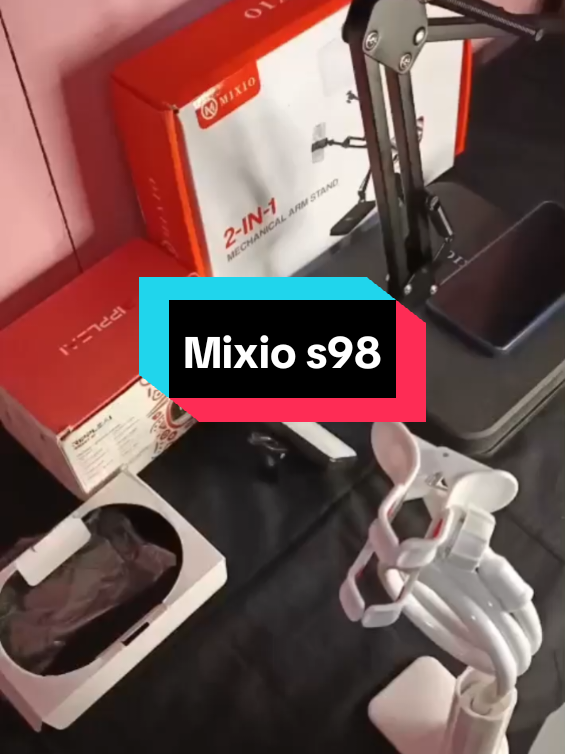 MIXIO S98 2 in 1 Lazypod Stand Holder HP #satukontensetiaphari  #stand  #standholder  #lazypod  #mixio 