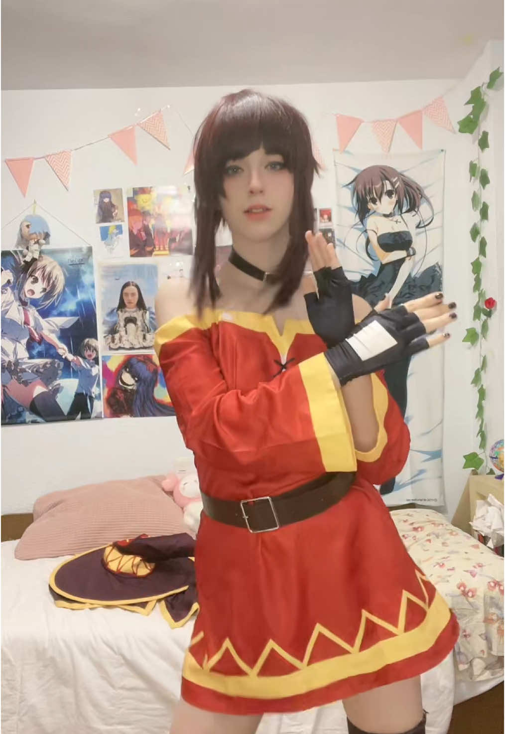 I don’t know what I am even doing here 🥀 #megumin #cosplaygirl #cosplayer #anime #konosuba #konosubacosplay #fyp #trend 
