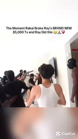 The Moment Rakai Broke Ray’s BRAND NEW $5,000 Tv and Ray Did this 😳🙏🏽❤️‍🩹#2xrakai #rayasianboy #kaicenat #viral #fyp 