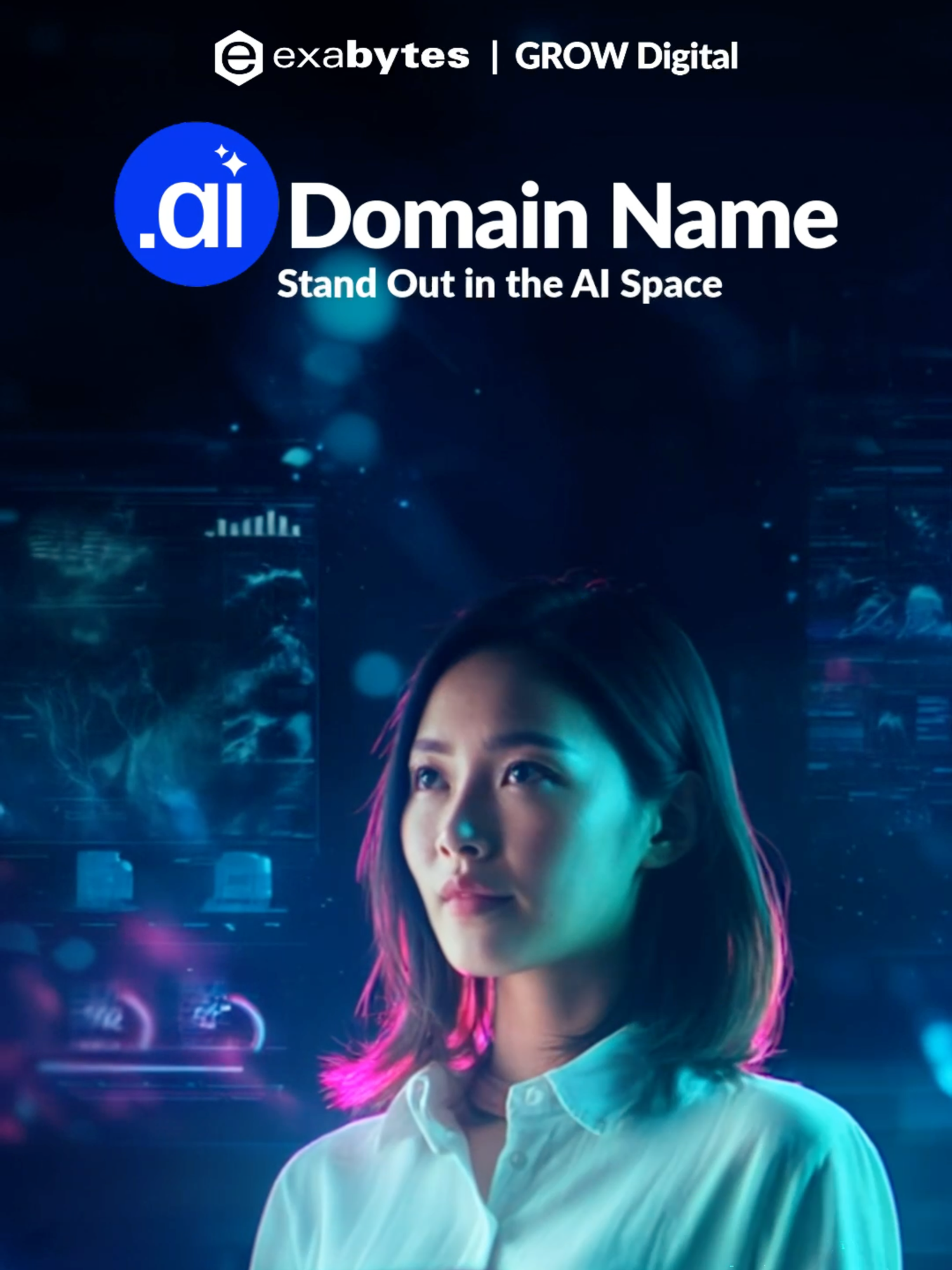 In a crowded AI world, a bold domain makes you stand out. Claim your .AI name now and lead the future. 🔗 Register your .AI Domains: exabytes.my #domains #domainname #aidomain #domainregistration #domainforsale #domains #domainnames #ai #aidomainname #Exabytes #GROWDigital