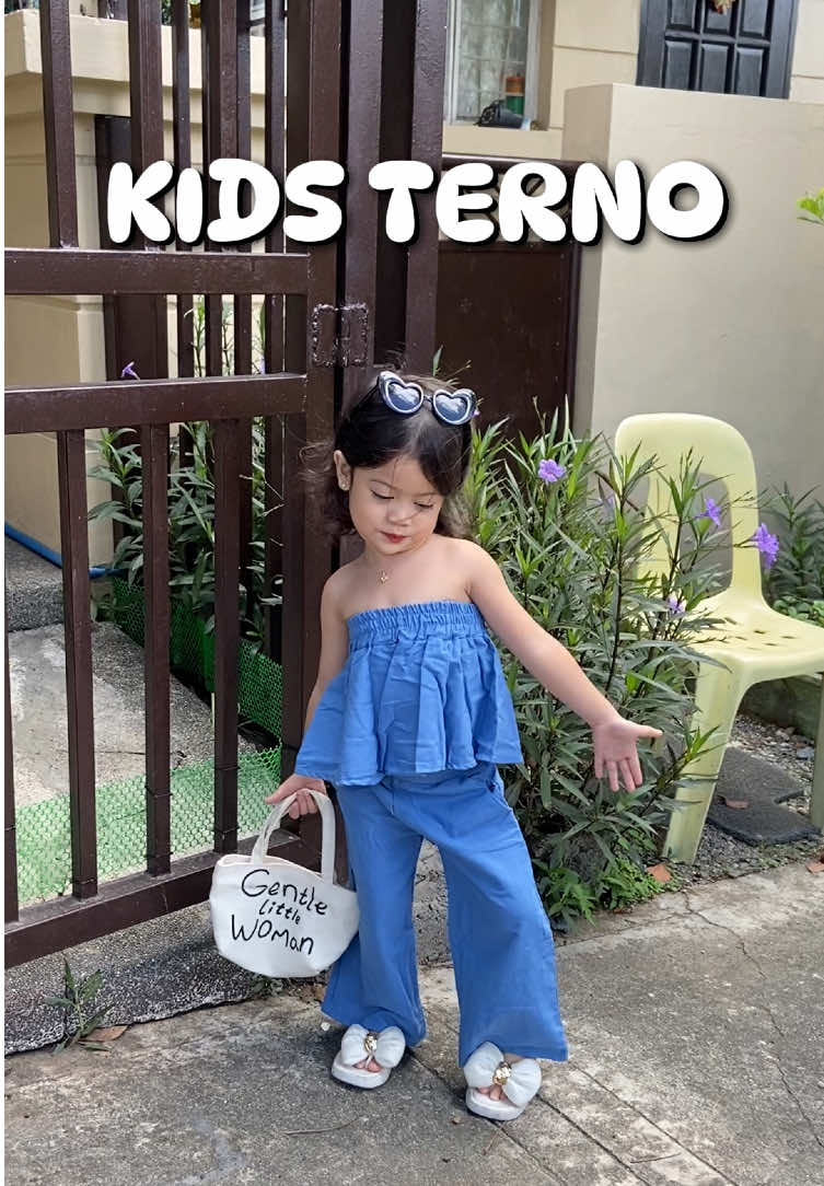 ang ganda talaga ng OOTD na to mukang mabibili ko lahat ng colors😍 #kidsootd #kidswear #kidsterno #babygirlootd #ternoforkids #outfitforkids 