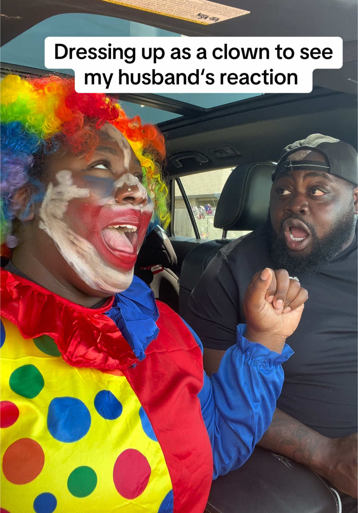 Clowning around is my specialty 🤣 #reaction #fyp #couplegoals #husbandwife #couplecomedy #hilarious #funny 