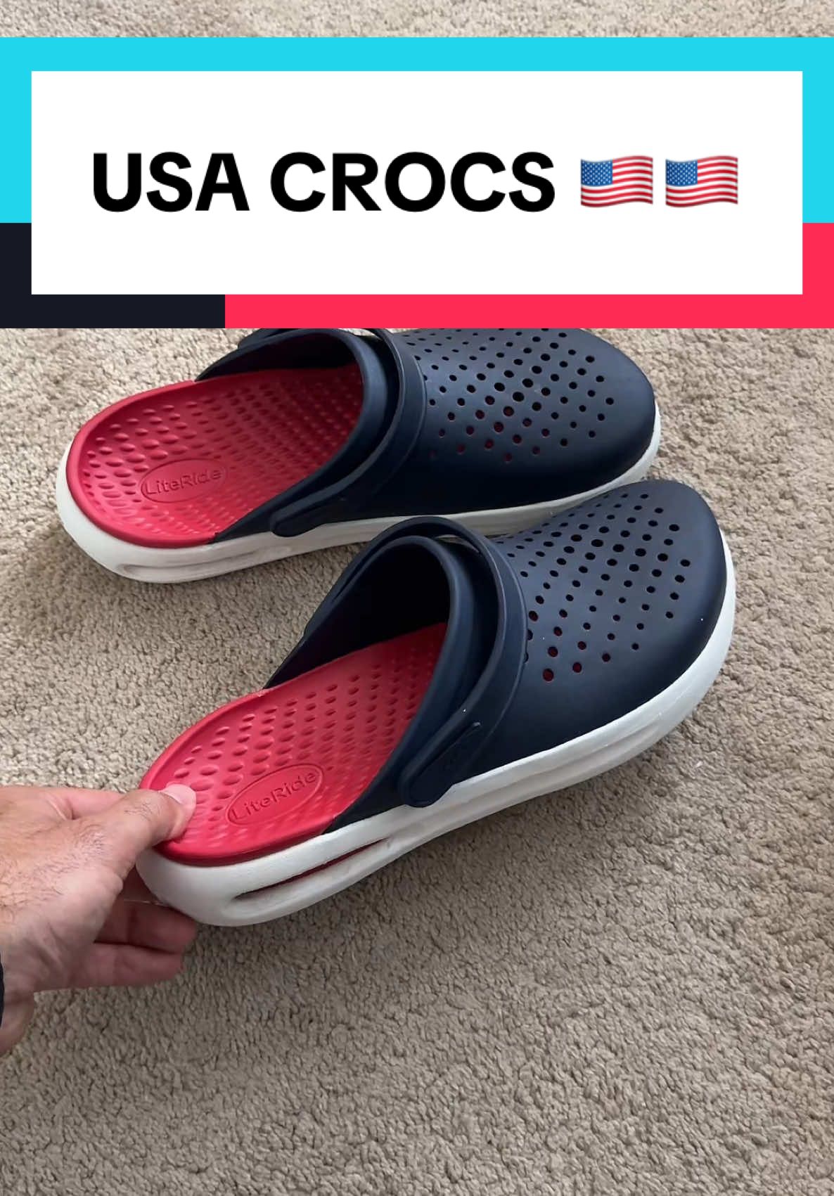 Crocs are for the USA 🇺🇸  #crocs #usa #4thofjuly #crocsshoes #crocsforlife #fashion #tiktokmademebuyit #4thofjulysale 