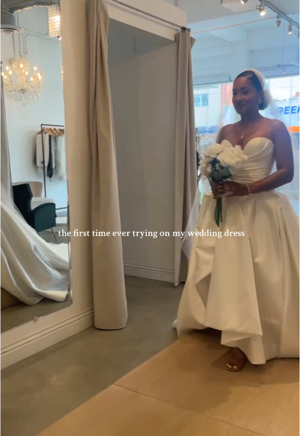when I started crying I KNEW this was the dress 🥹 #weddingdress #2025bride #weddingdressshopping #wedding #blackbride #weddingdresses #jaxonjamesbride 