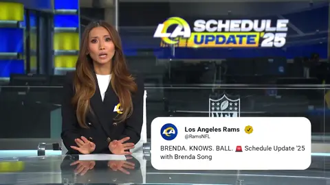 #BrendaSong showing off the elite ball knowledge 🔥 (via @Los Angeles Rams) #nfl #disney #LA #rams
