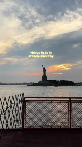 Here are some of my favorite things to eat, see, and do in Staten Island (my home!!)  🚢 Start with a free ride on the Staten Island Ferry for views of the Statue of Liberty and Manhattan skyline. ☕ Breakfast: Beans & Leaves Cafe (coffee, waffles, breakfast sandwiches) 🌳 Nature: Silver Lake Park 🥪 Lunch: Royal Crown Bakery (Pete Davidson’s fav) or Ronnie’s on Forest (sandwiches) 🎨 Activities: Clay & Kiln (pottery painting) or explore Snug Harbor’s Chinese Scholars’ Garden 🎭 Shows: Check out Saint George Theatre. 🍕 Dinner: Pizza at Denino’s, Lee’s Tavern, or Seppe Pizza Bar. Other options are Maizal (Mexican) or Shawn-nae’s House (Soul food). 🍧 Dessert: End your day with Ralph’s Italian Ice. #creatorsearchinsights #statenisland #statenislandferry #thingstodonyc #nycbucketlist #nychiddengems #thingstodoinnyc #thingstodoinstatenisland #nycneighborhoods #nycactivities #nycactivities #nyctravelguide 