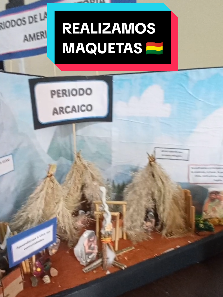 MAQUETA de los 4 Periodos de la PREHISTORIA AMERICANA 🤗🇧🇴 #maqueta #periodosdelaprehistoria #prehistoria #niños #estudiantes #colegio #escuela #Lapaz #Bolivia #cochabamba #oruro #potosi #santacruz #tarija #sucre #beni #pando #parati #fyp 