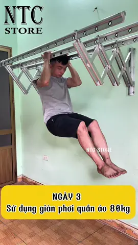 Giàn phơi quần áo gấp gọn tải trọng 80kg. #ngay3 #gianphoiquanaogapgon #gianphoiquanao #gianphoithongminh #gianphoihoaphat #giaphoiquanao #giaphoido #saophoido #danphoiquanao 