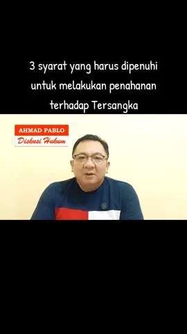 Syarat Penahanan #ahmadpablo86 #hukum #pidana #pembuktian #alatbukti #tersangka #terdakwa #terpidana #penyidik #jaksa #hakim 