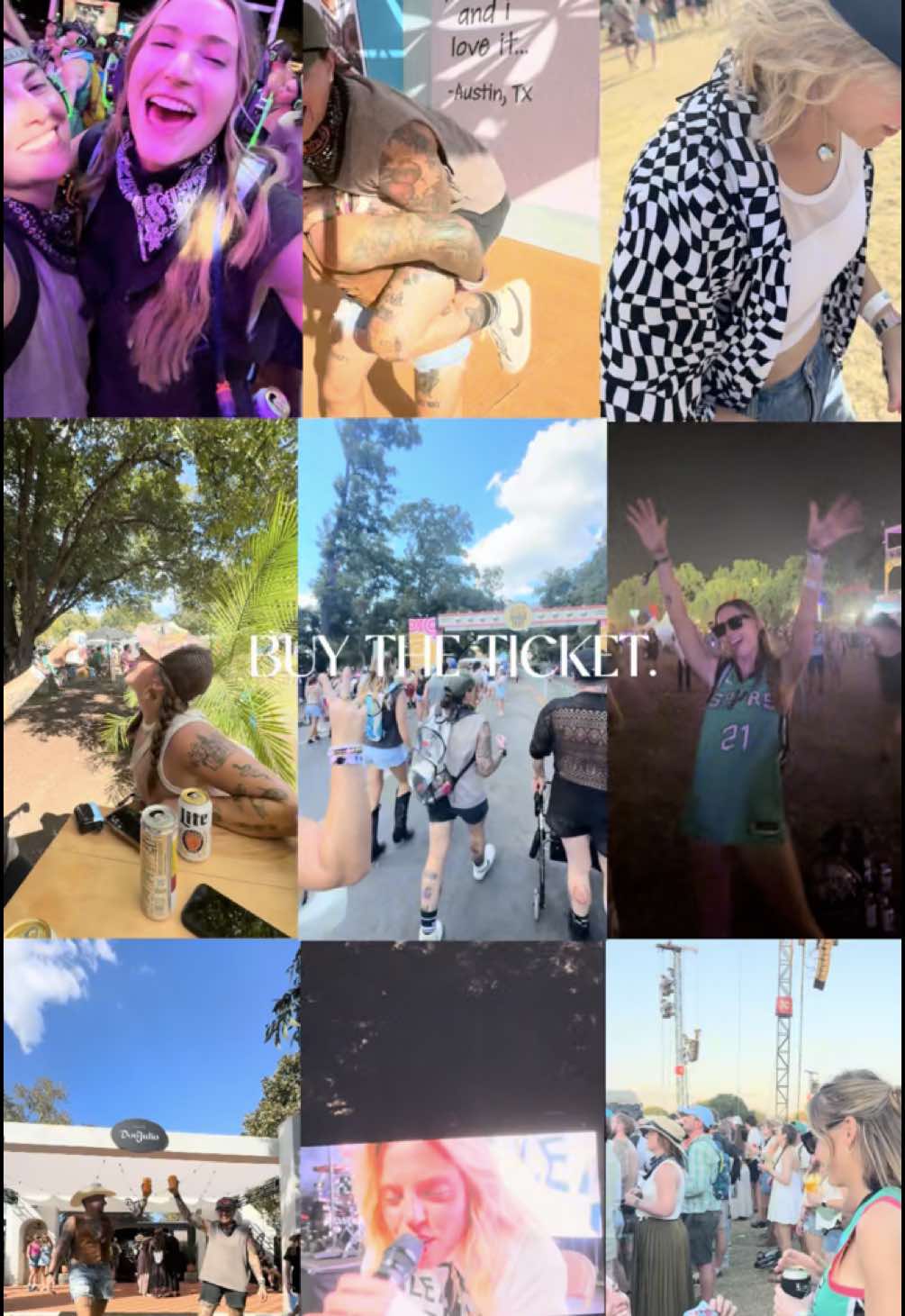 As the kids used to say - you only live once 😎 #acl #austincitylimits #musicfestival #buytheticket 