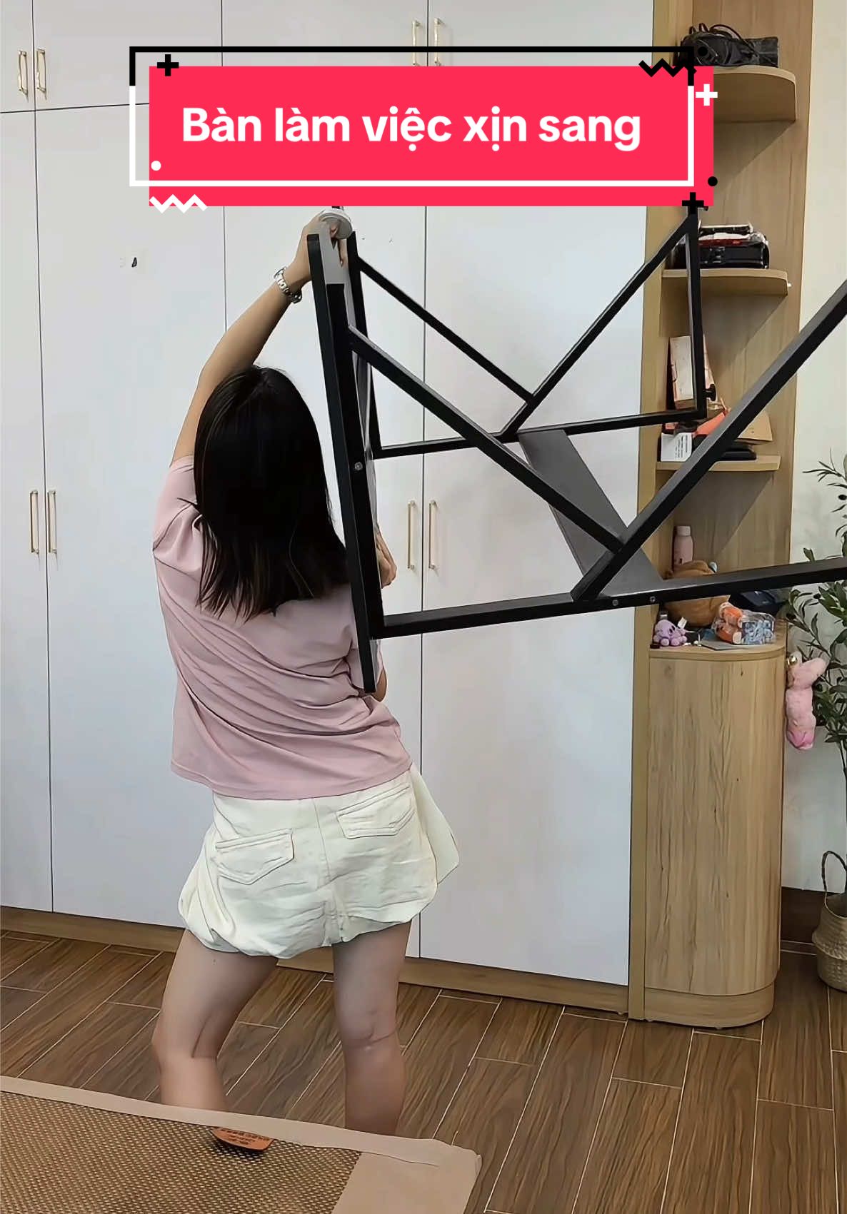 Bàn làm việc kết hợp làm bàn gaming hay học tập đều được khi thiết kế với kích thước tiêu chuẩn #hangmen96 #xuhuong #banlamviec #bangaming 