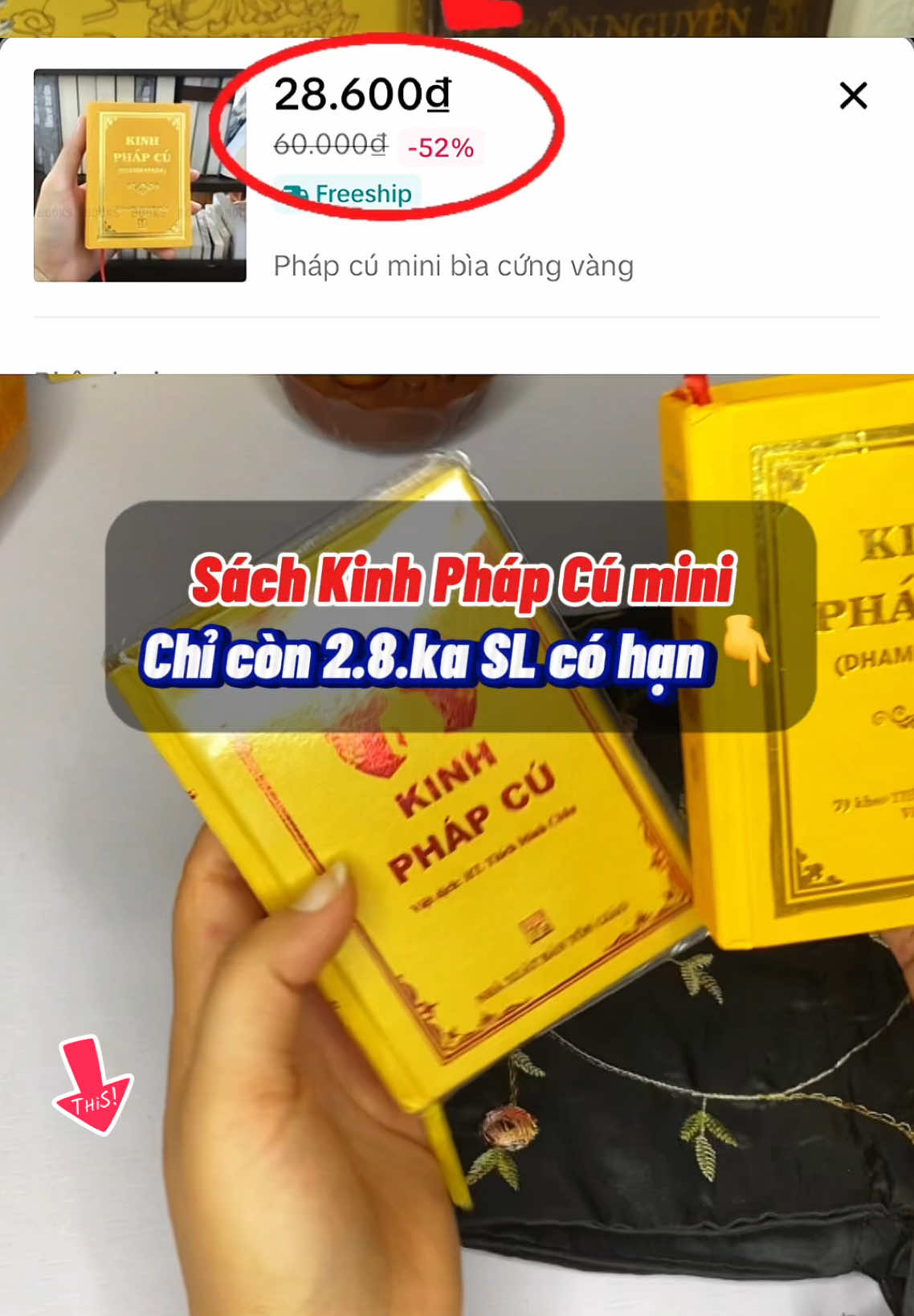 Sách Kinh Pháp Cú mini #lênxuhướng #phatphapnhiemmau #phatphap #xuhuong #sochepkinhthungoan #viral #kinhphapcu 