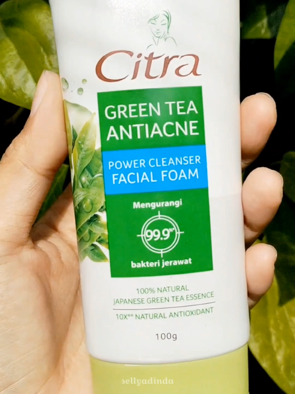 Citra Green Tea Antiacne Facial Foam #fyp #skincare #facialfoam #facialwash #antiacne #acnesolution #citra #acneskin #sabunwajah 