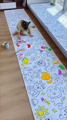 Kertas gulung grafiti super panjang, senaman keupayaan doodling kanak-kanak, tidak perlu lagi bimbang tentang kanak-kanak menggelegak#Gulungan grafiti#Lukisan#Barangan yang baik untuk bayi#fyp #tiktok 