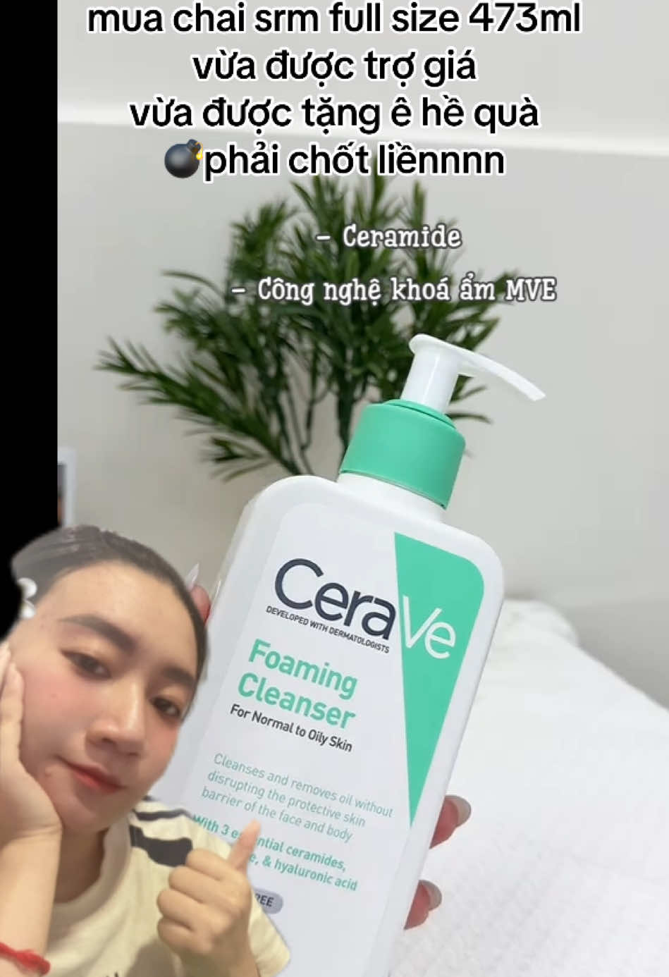 Da dầu phải hốt ngay 🫶🏻#trân🌵 #fypシ #bikiplamdep #CeraVe #CeraVeVietNam #TacDongKep #KhepVongLapMun #chamsocda