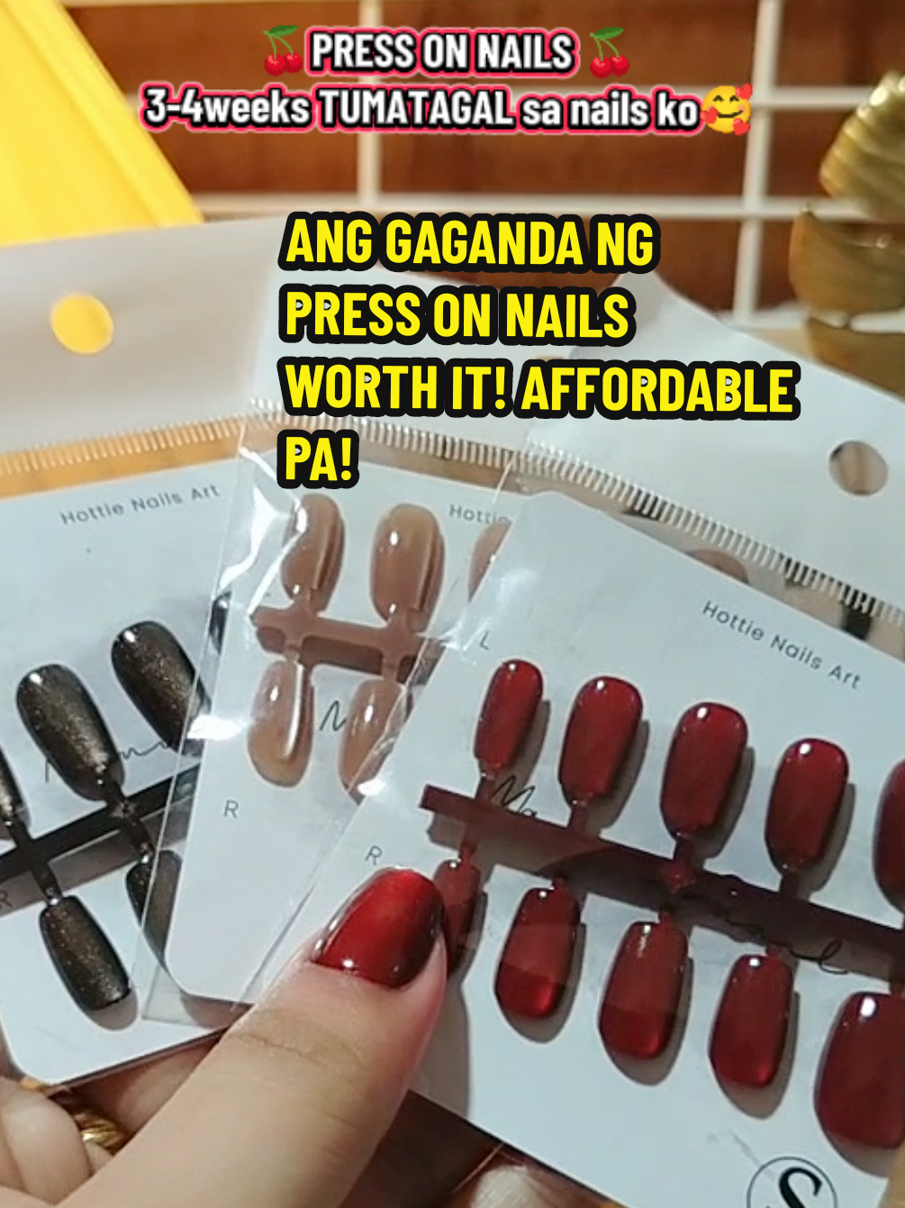 WORTH IT! PRESS ON NAILS MUST BUY! 🍒 #recommendations #pressonnails #fakenails #presson 