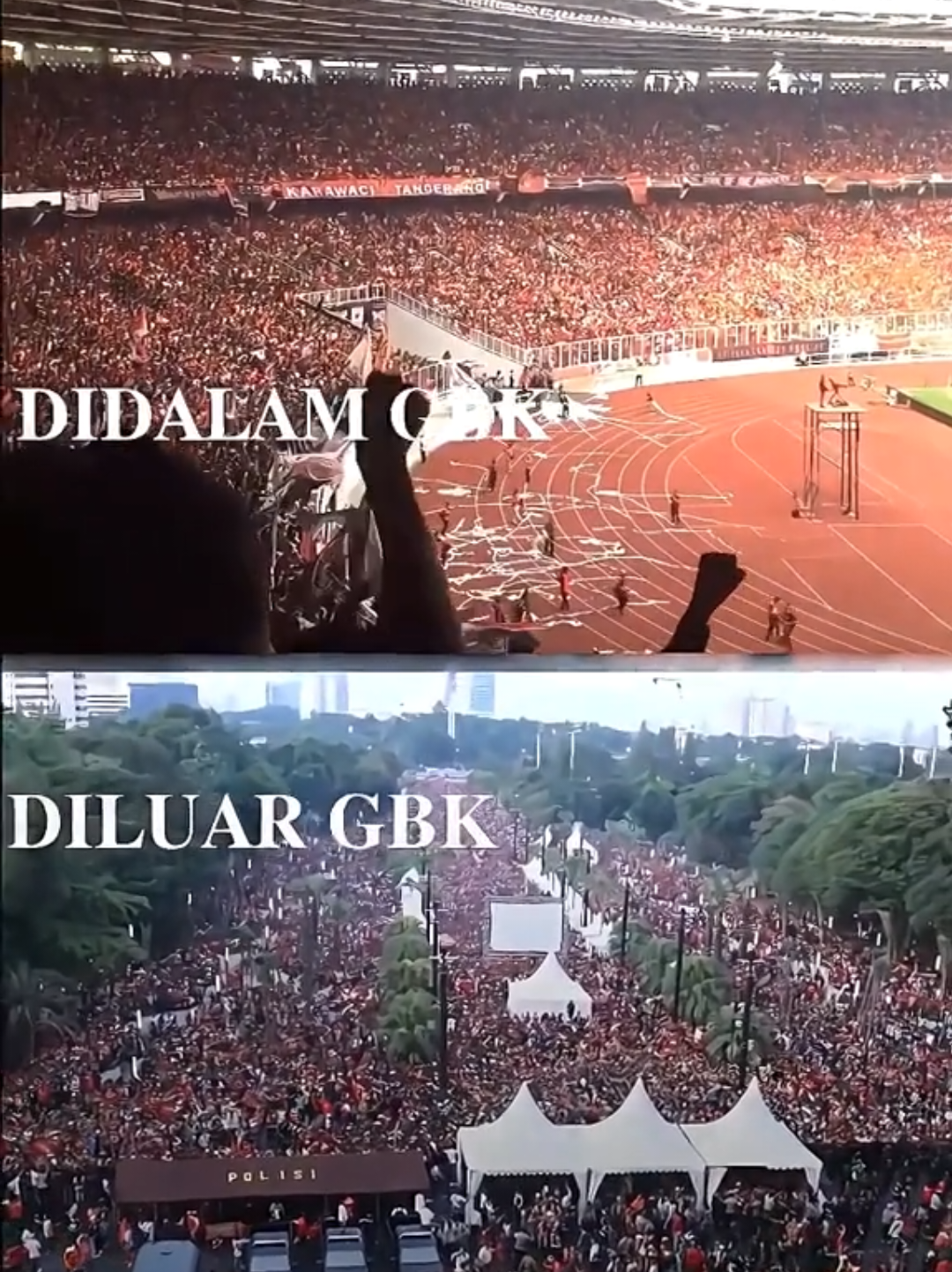 jaman gbk selalu penuh thejak mania sampe membludakk!! 🐯👆  terpaksa nobar di luar gbk #rekor #thejak #persija #persijajakarta #thejakmania #jjliga1 #fyp #fyp?pelitfyp? 