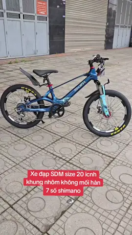 Xe đạp SDM size 20 icnh khung nhôm không mối hàn 7 số shimano#xedapmtb #xedapdiahinh #xedap #xedapkhungnhom #xedapsdm 