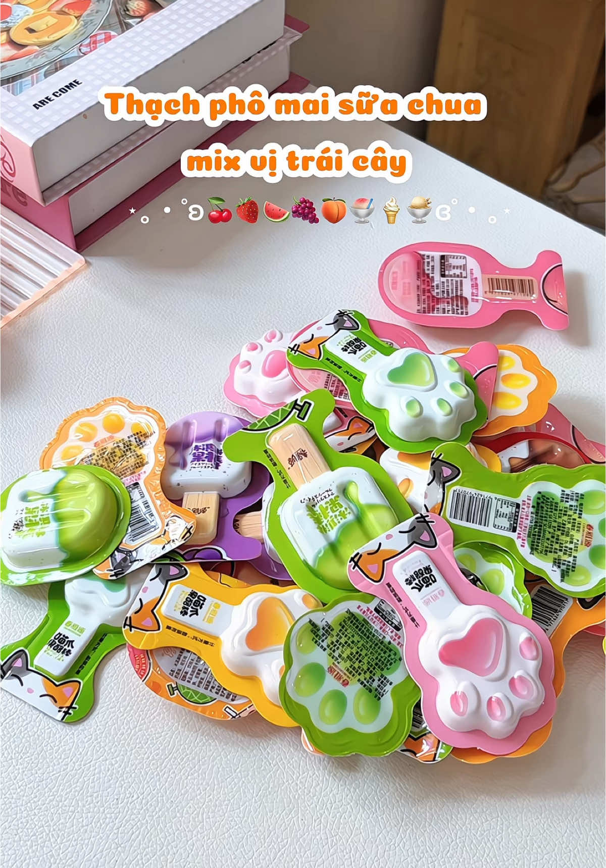 🍓🍎🍑🍇🍒🍉🍧🍮🍦#thach #thachsuachua #thachsuachuatraicay #thachsuachuahoaqua #thachhoaqua #thachmixvi #anvat #doanvat #reviewanngon #unboxing #hoang_anh166 